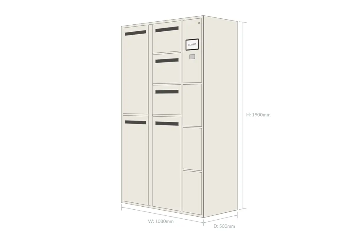 Locker final size inspection