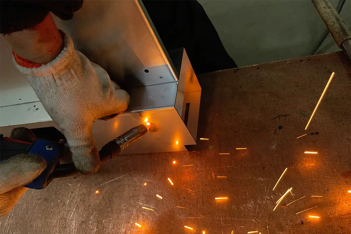 Locker sheet welding